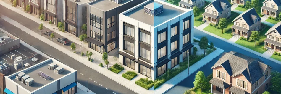 Investimenti immobiliari commerciali e residenziali a confronto